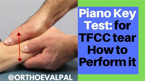 tfcc tear diagnostic tests|positive test for tfcc.